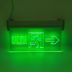 Letrero salida Emergencia Derecha