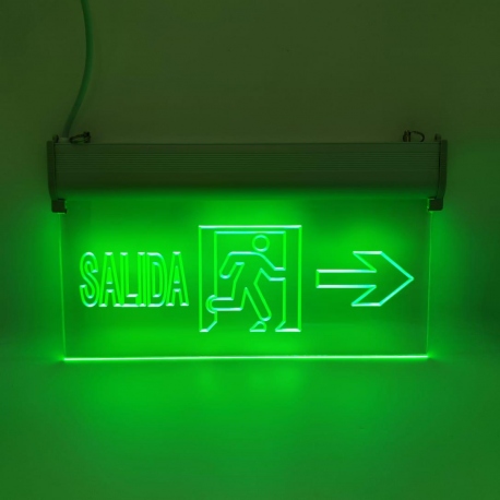 Letrero salida Emergencia Derecha