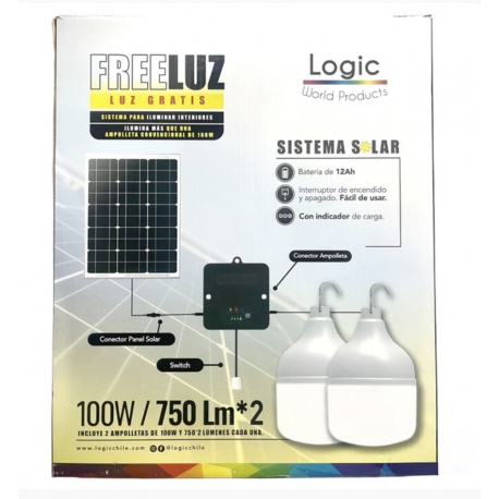 FreeLuz 2x50w Solar